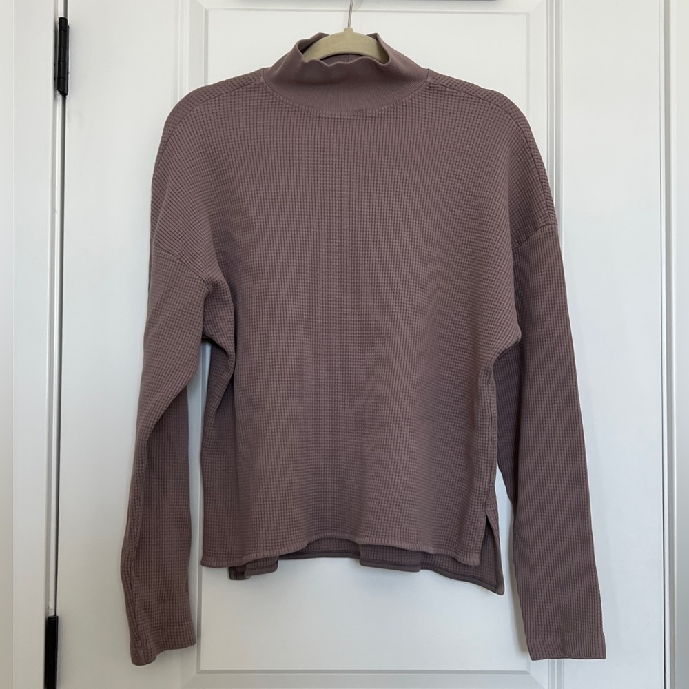 Back Beat Co. Mock Neck Long Sleeve Tee
